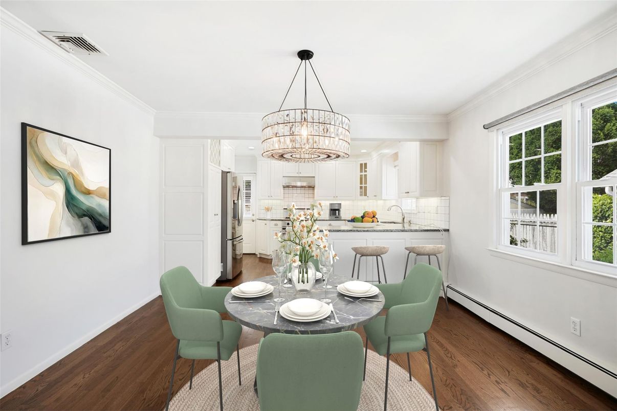 Chandelier, Dining room, Interior, Kitchen, Wood Texture Flooring