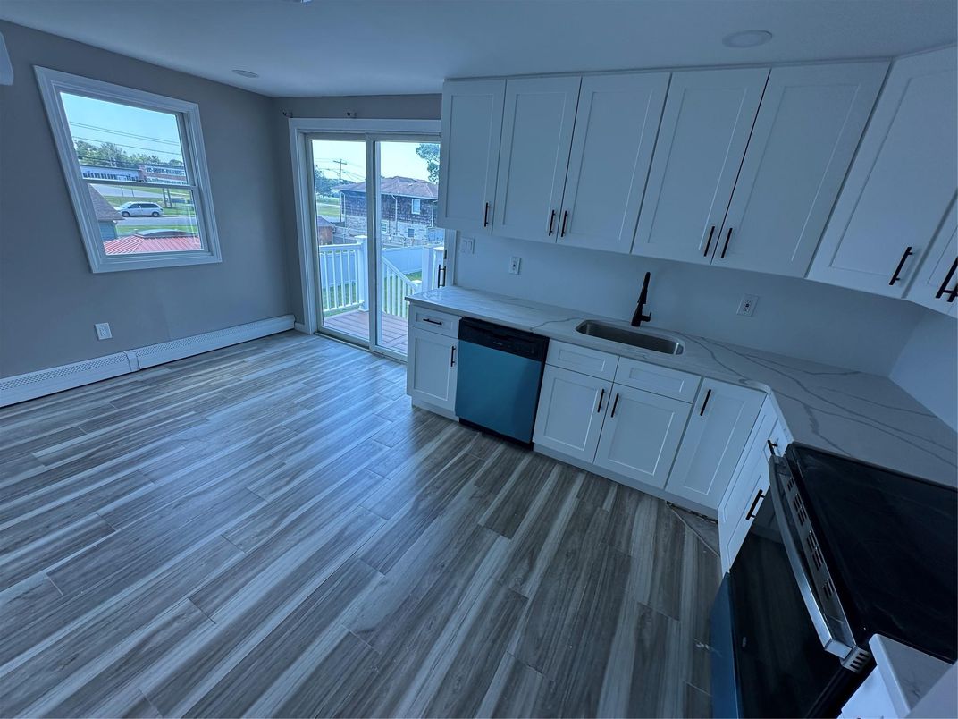 Interior, Kitchen, Wood Texture Flooring