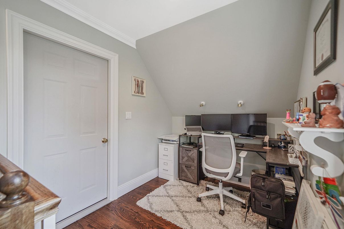 Home Office, Interior, Wood Texture Flooring