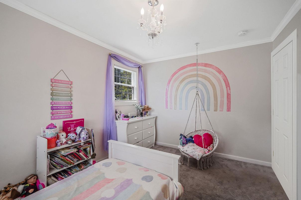 Bedroom, Chandelier, Interior