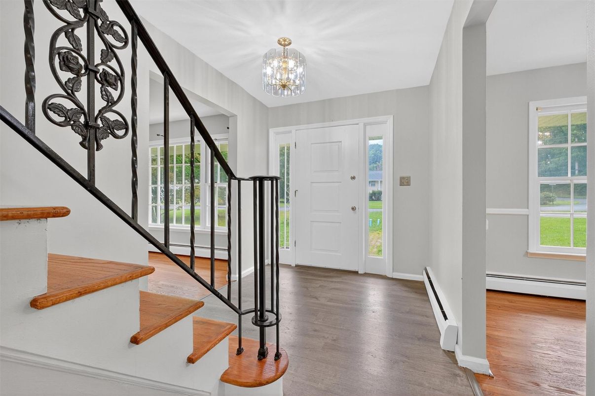 Chandelier, Interior, Wood Texture Flooring