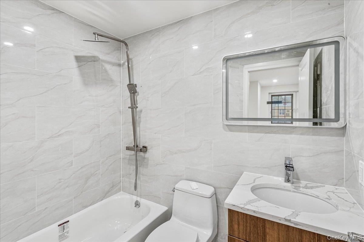Bathroom, Glass Shower, Interior, Marble Walls, Recessed Lighting