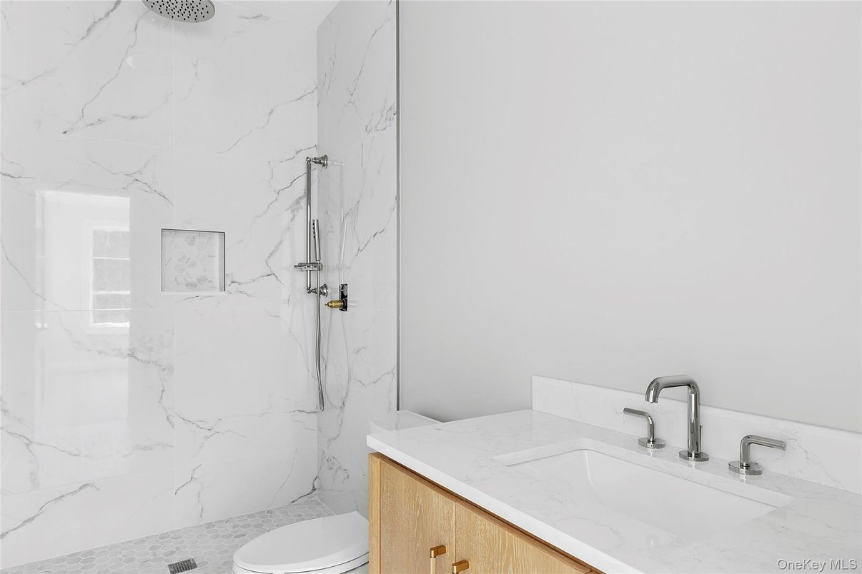 Bathroom, Interior, Marble Walls