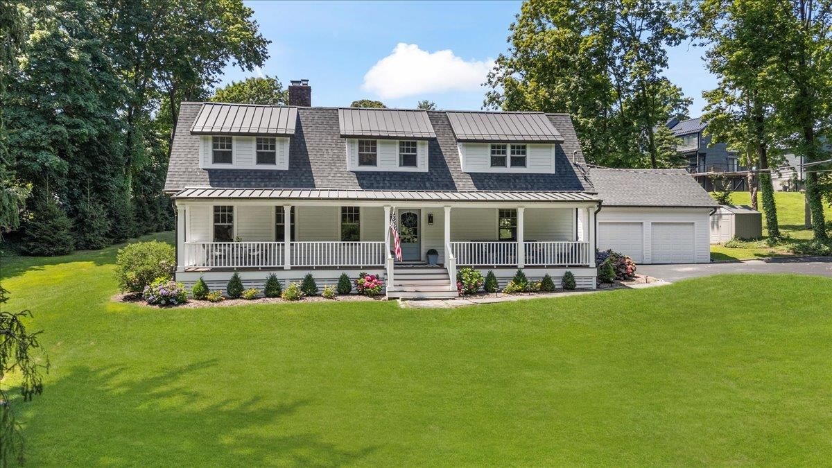 Attached, Backyard, Exterior, Facade, Cape Cod