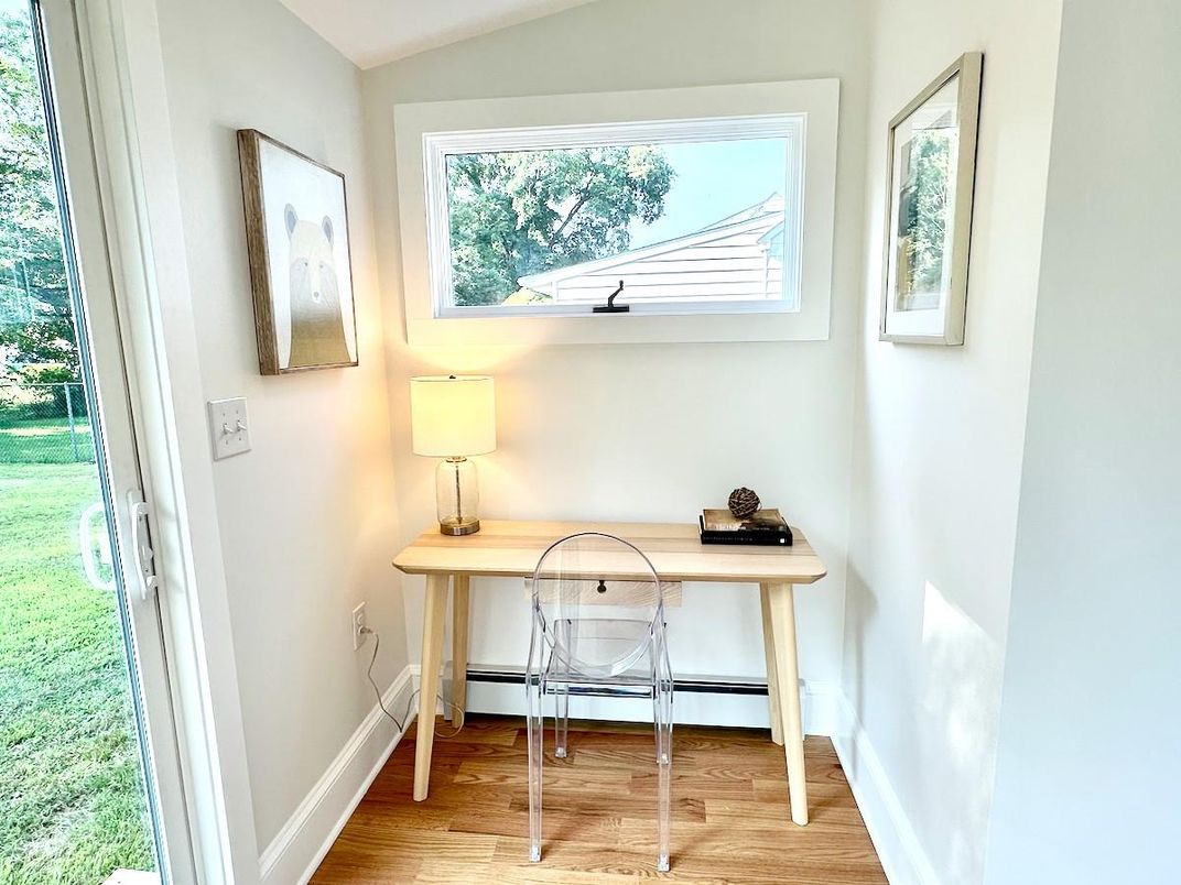 Home Office, Interior, Wood Texture Flooring