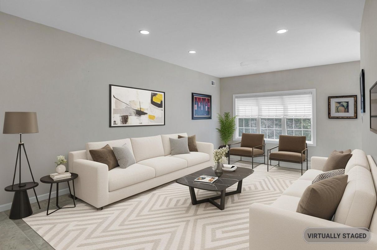 Interior, Living room, Recessed Lighting