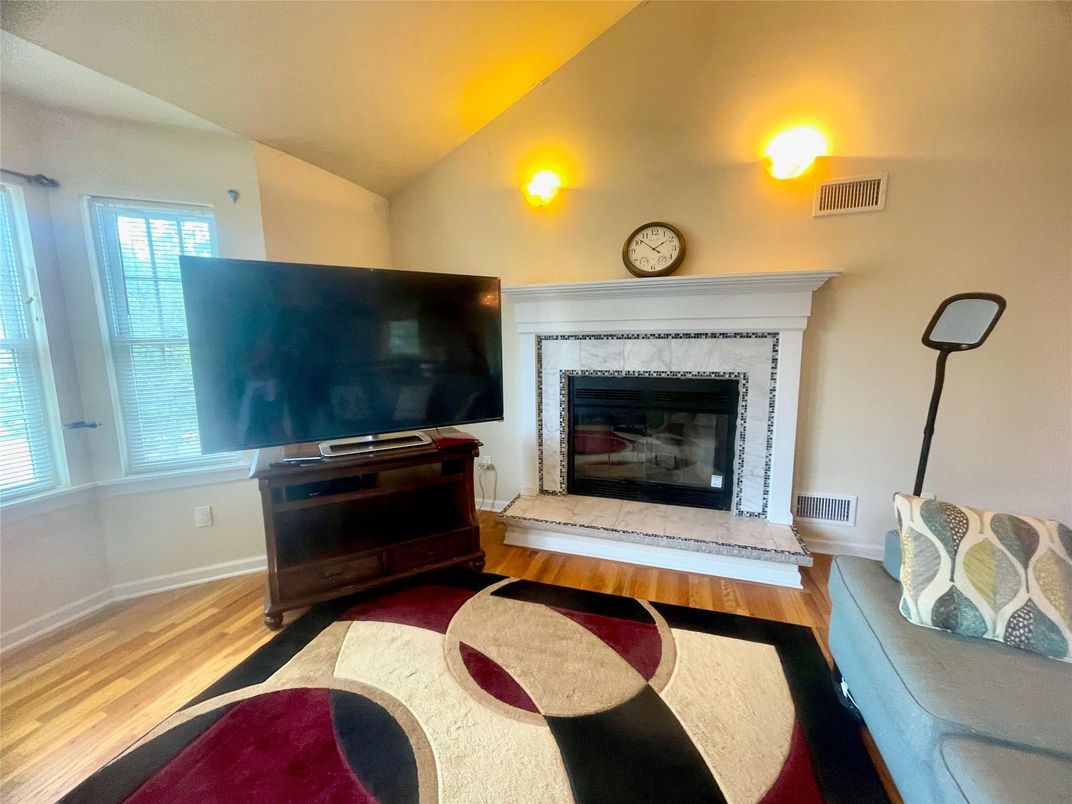 Fireplace, Interior, Wood Texture Flooring