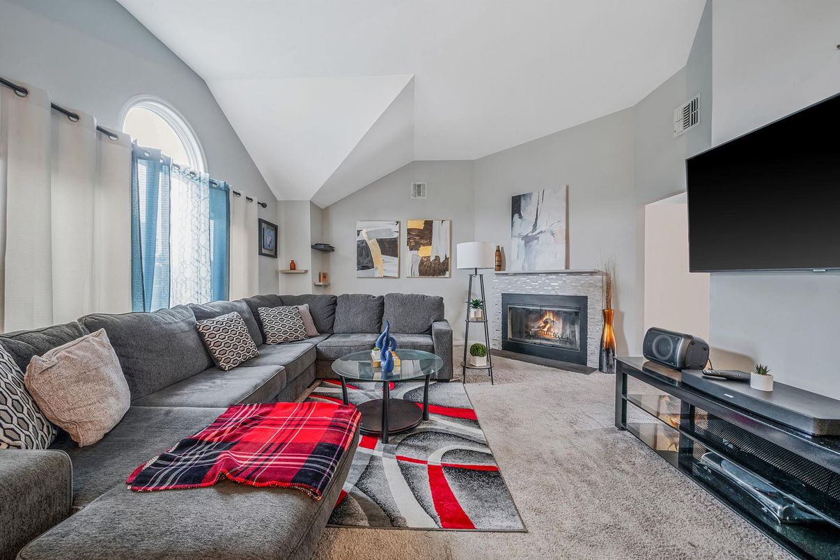 Fireplace, Interior, Living room