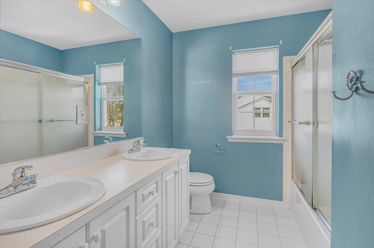 Bathroom, Dual Sink Vanities, Glass Shower, Interior