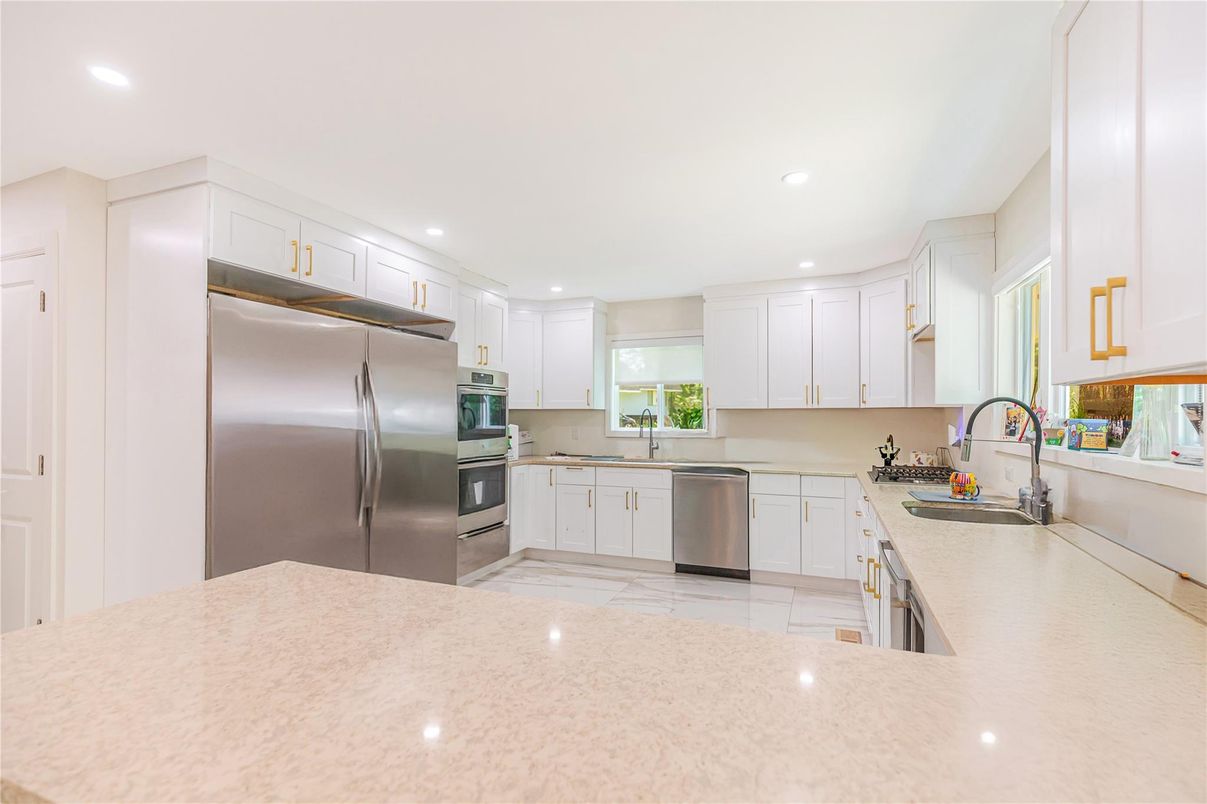 Interior, Kitchen, Recessed Lighting, Stainless Steel Appliances