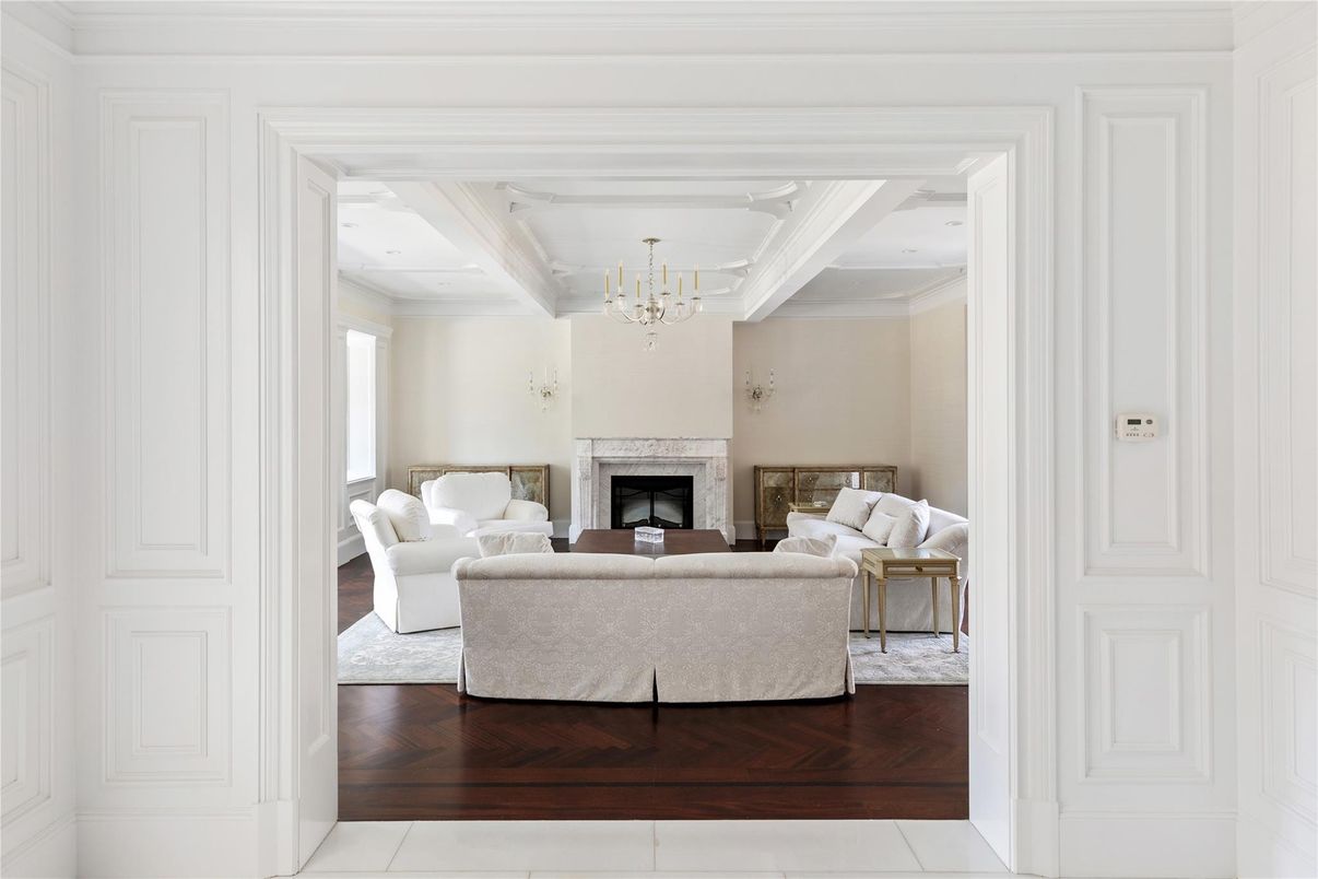Chandelier, Fireplace, Interior, Living room, Wood Texture Flooring