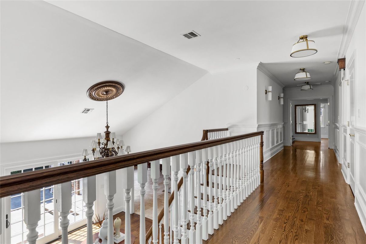 Chandelier, Interior, Wood Texture Flooring