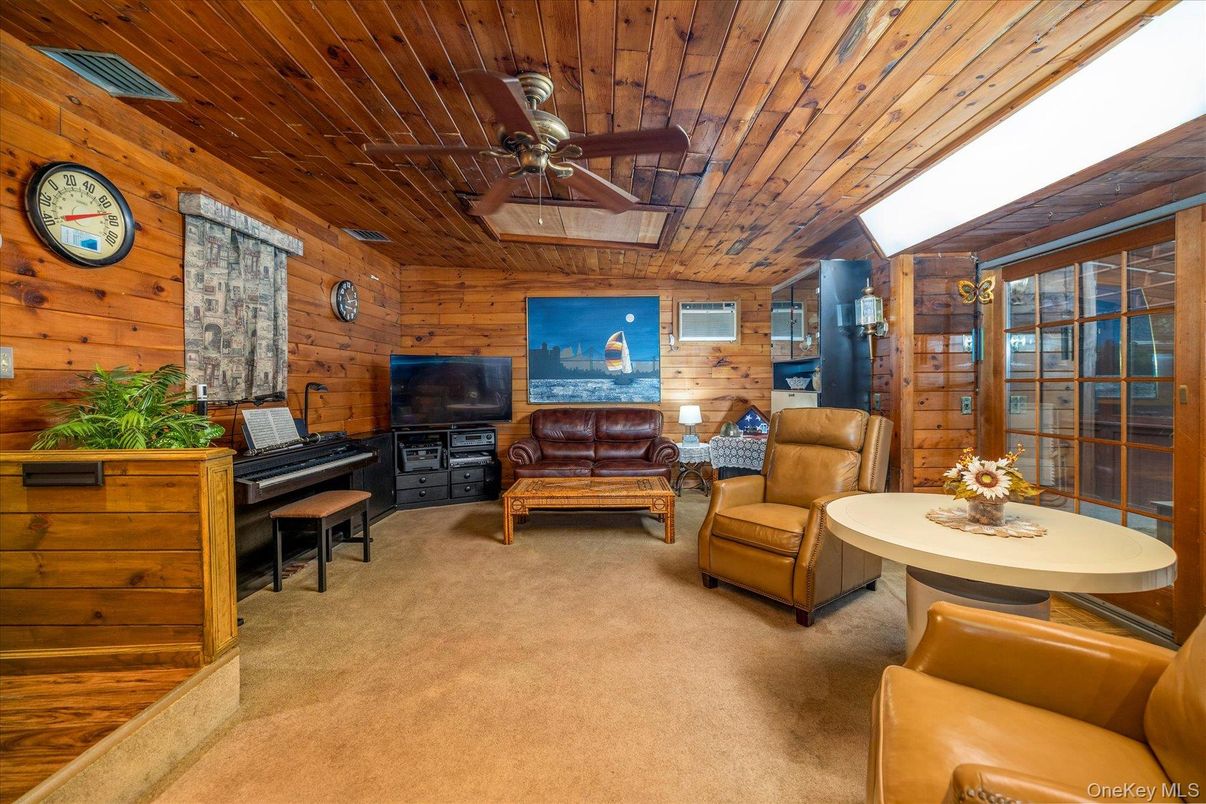 Interior, Living room, Piano, Wooden Ceilings, Wood Texture Flooring, Wooden Walls