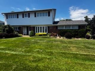 Backyard, Exterior, Facade, Brick Facade, Split Level