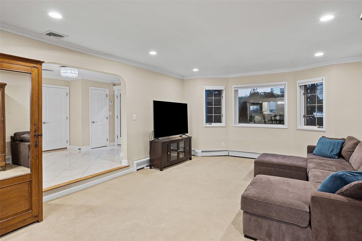 Interior, Living room, Recessed Lighting