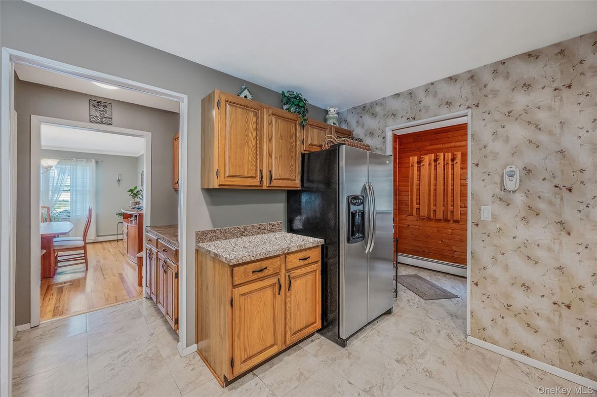 Interior, Kitchen, Marble, Wood Texture Flooring