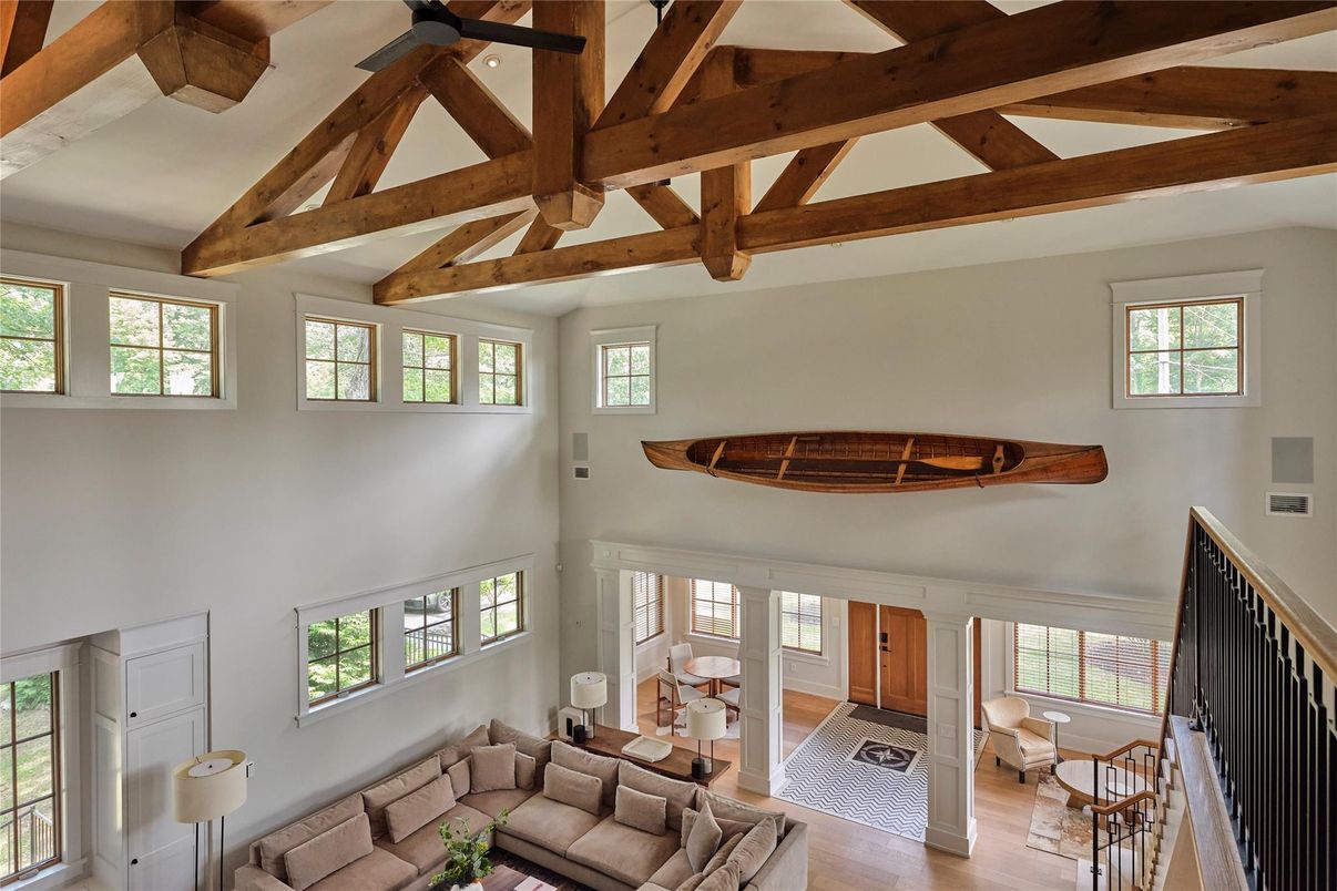 Interior, Living room, Wooden Beams, Wood Texture Flooring
