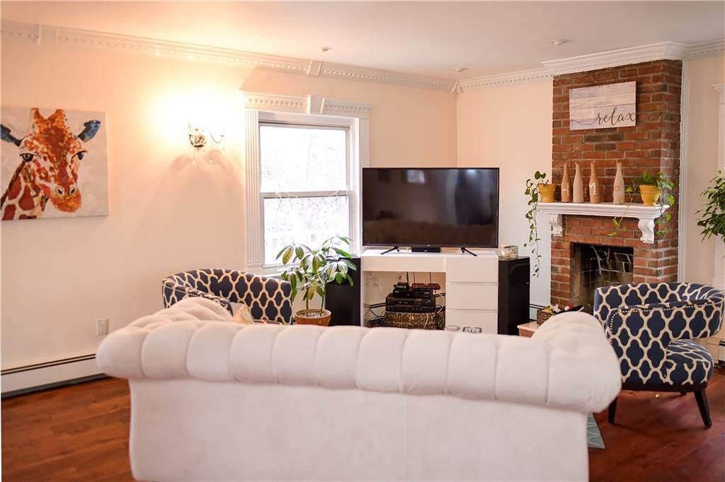 Fireplace, Interior, Living room, Stone Walls, Wood Texture Flooring