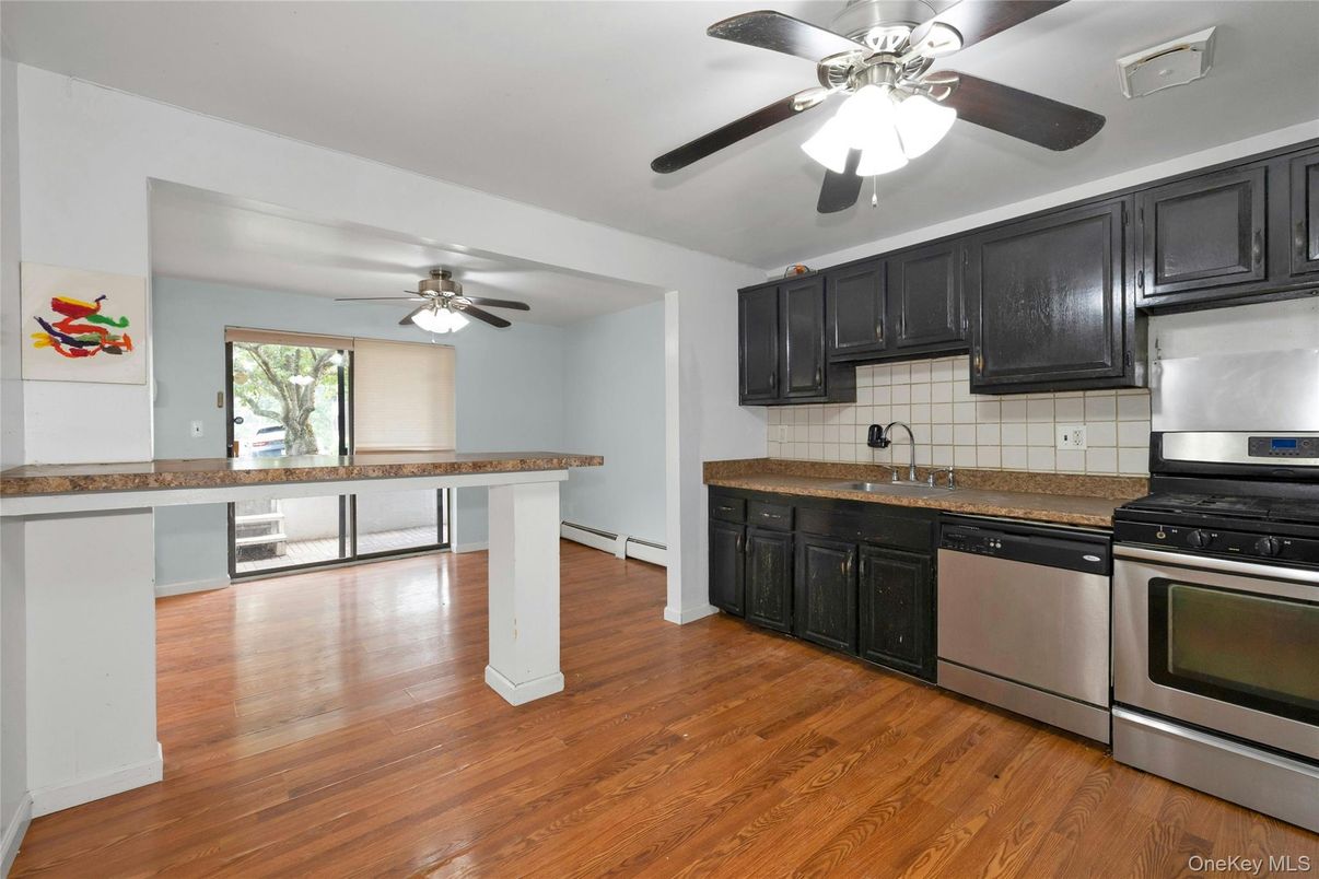 Interior, Kitchen, Wood Texture Flooring