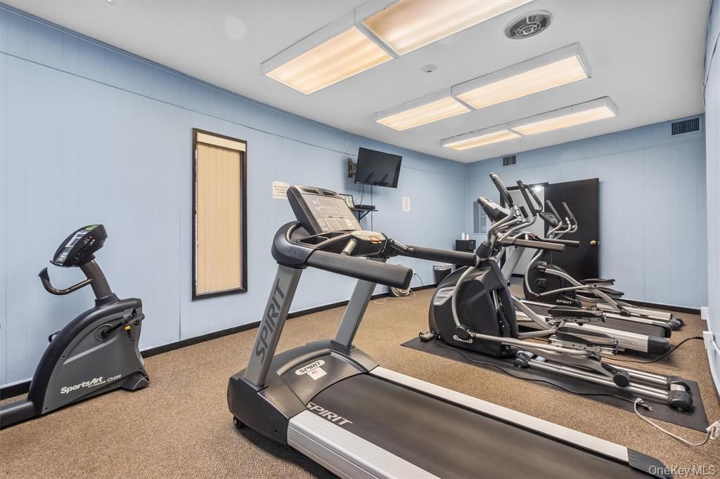 Fitness Equipment, Interior, Recessed Lighting