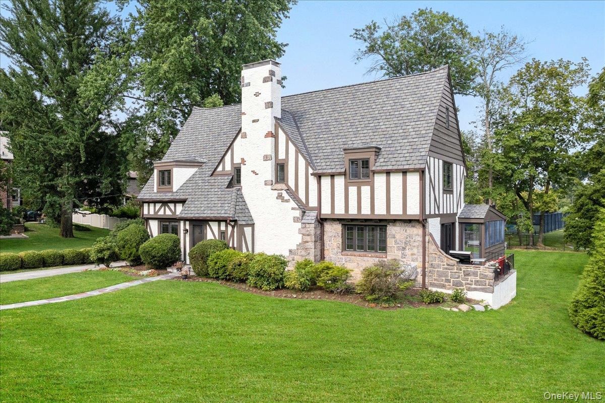 Backyard, Exterior, Facade, Tudor Revival