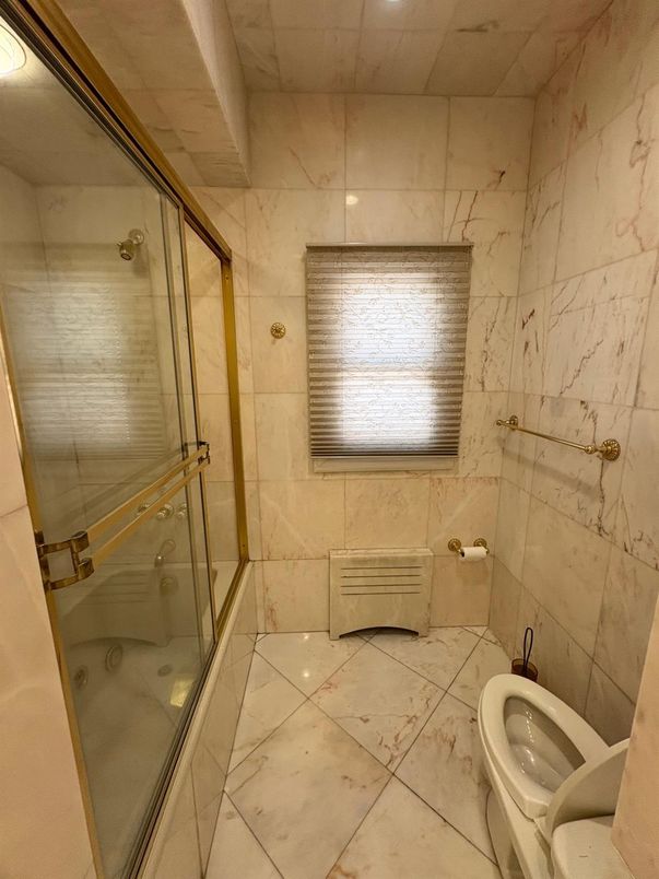 Bathroom, Glass Shower, Interior, Marble Walls