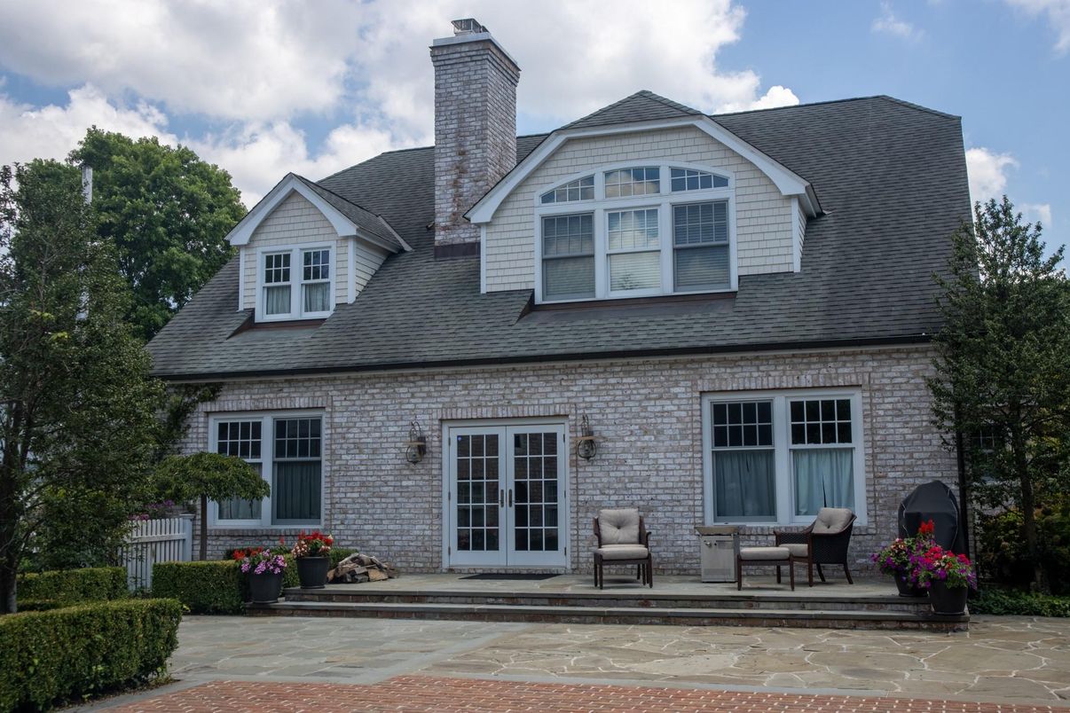 Exterior, Facade, Brick Facade, Cape Cod