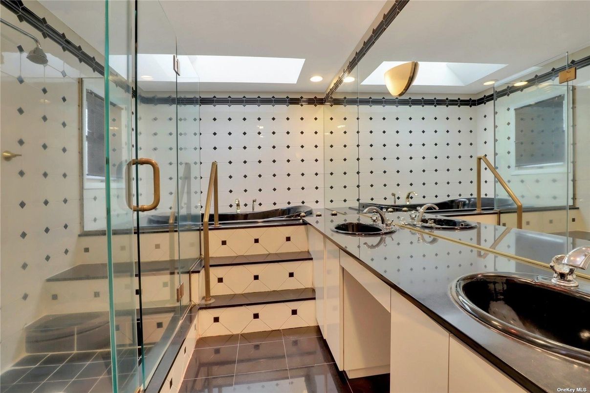Bathroom, Dual Sink Vanities, Glass Shower, Interior