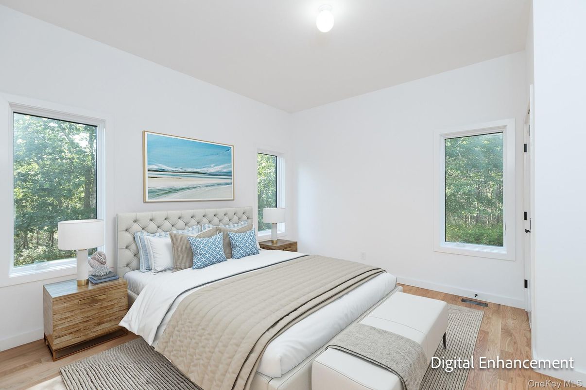 Bedroom, Interior, Wood Texture Flooring