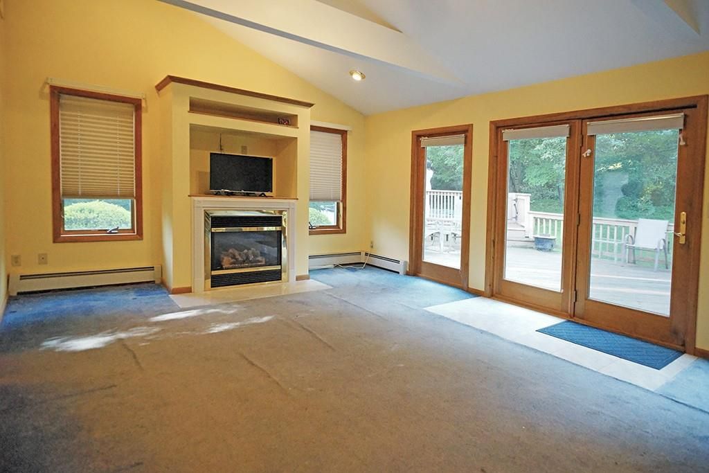 Empty room, Fireplace, Interior, Recessed Lighting
