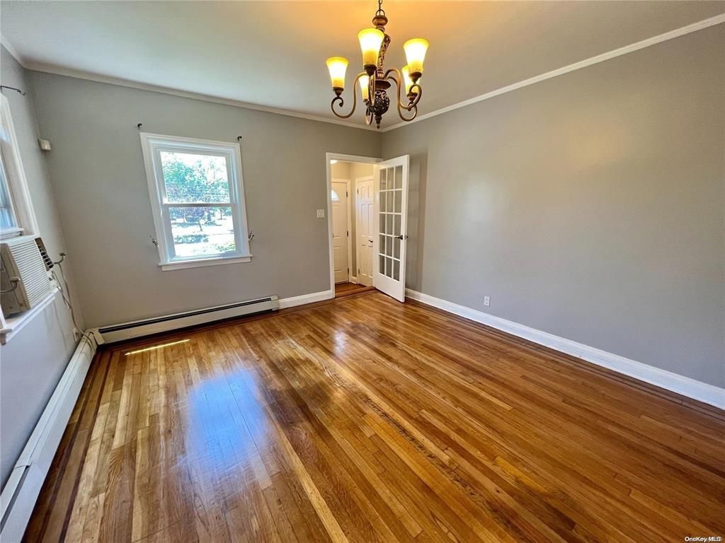 Chandelier, Empty room, Interior, Wood Texture Flooring