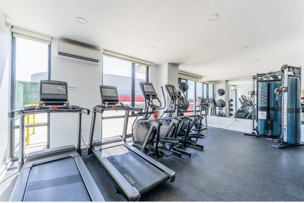 Fitness Equipment, Gym, Interior, Recessed Lighting