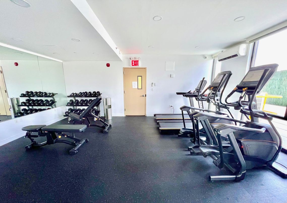 Fitness Equipment, Gym, Interior, Recessed Lighting