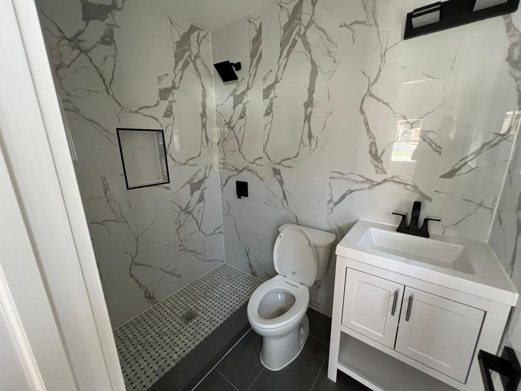 Bathroom, Interior, Marble Walls