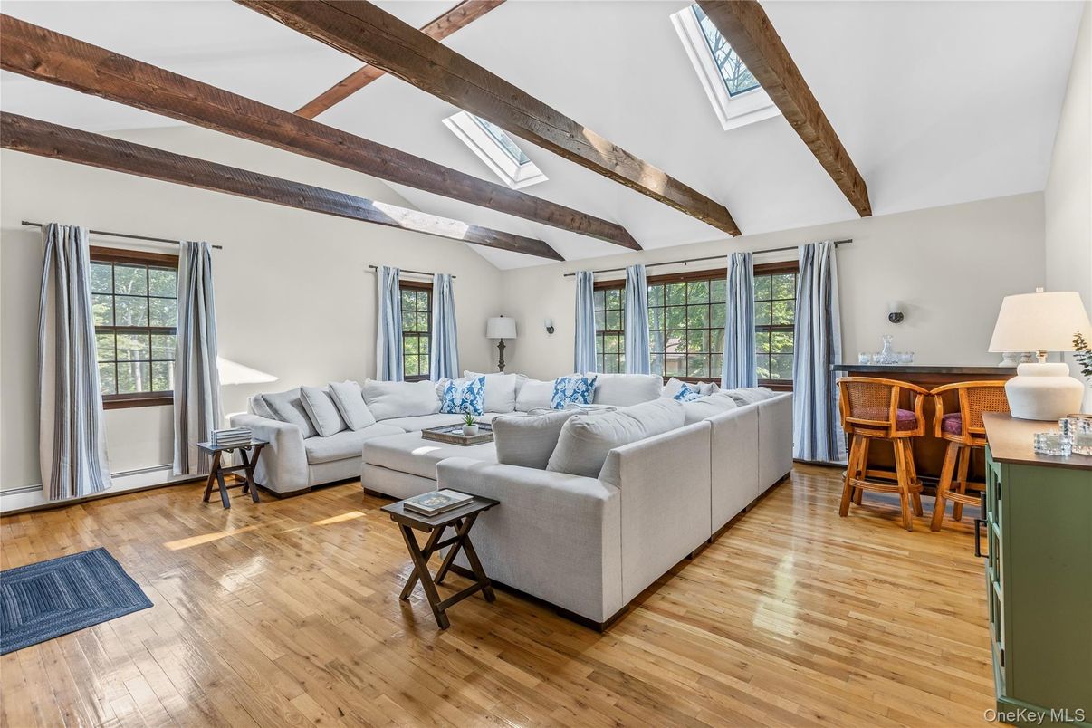 Interior, Living room, Wooden Beams, Wood Texture Flooring