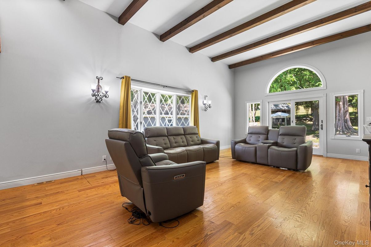Interior, Living room, Wooden Beams, Wood Texture Flooring