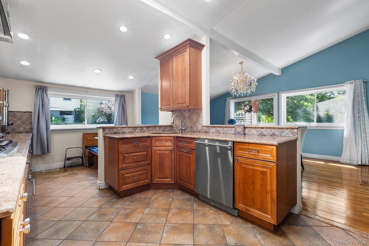 Chandelier, Interior, Kitchen, Recessed Lighting