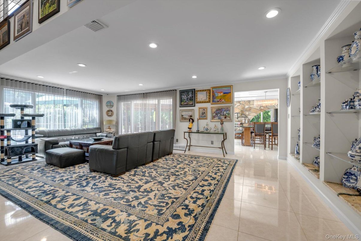 Interior, Living room, Recessed Lighting