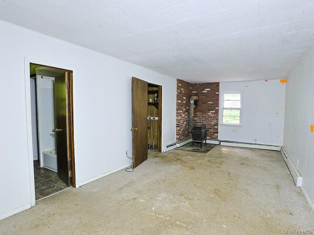 Empty room, Fireplace, Interior, Stone Walls