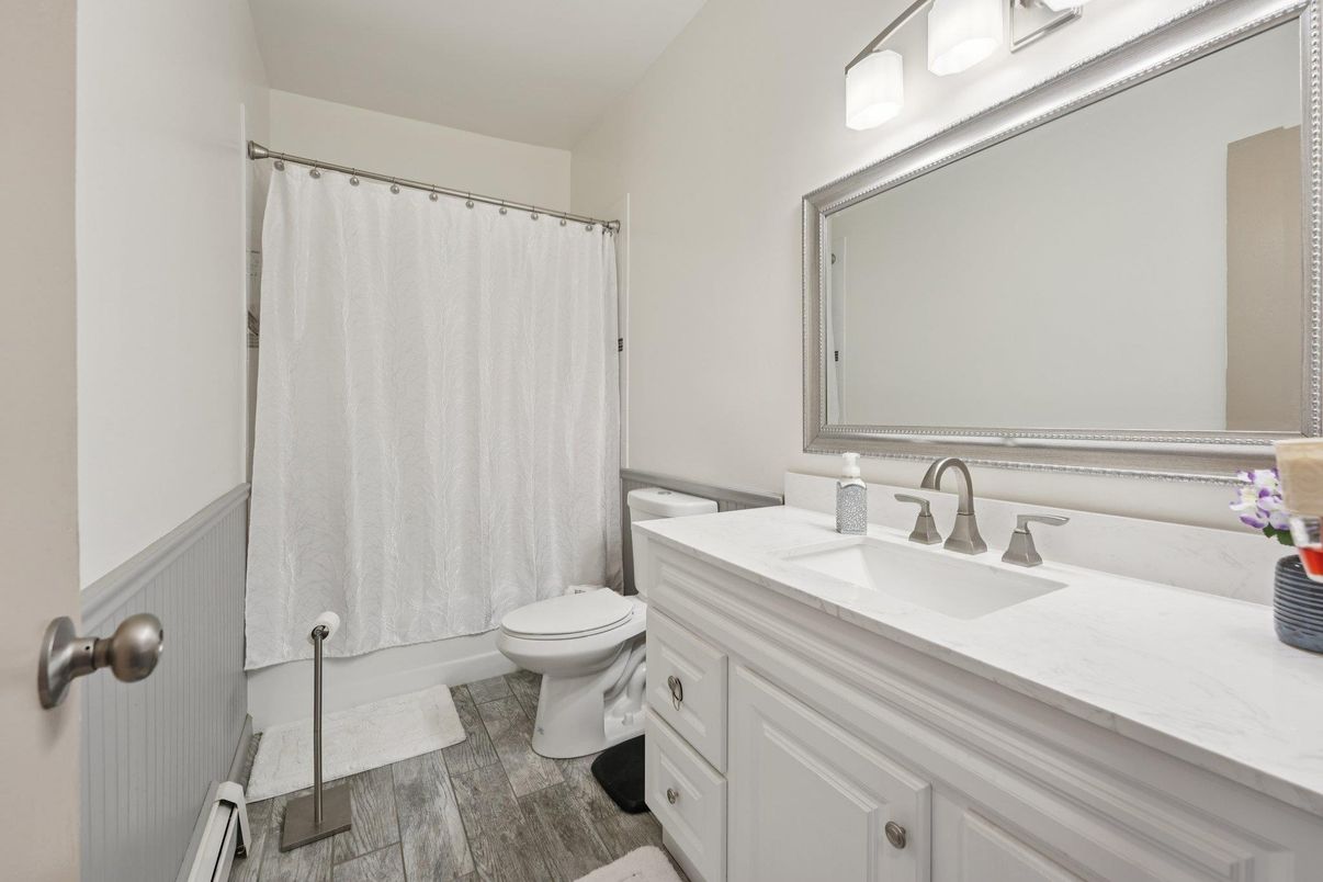 Bathroom, Interior, Wood Texture Flooring
