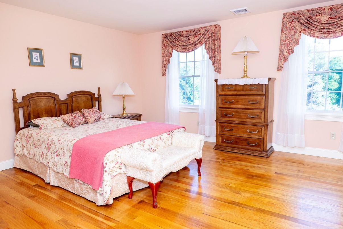 Bedroom, Interior, Wood Texture Flooring