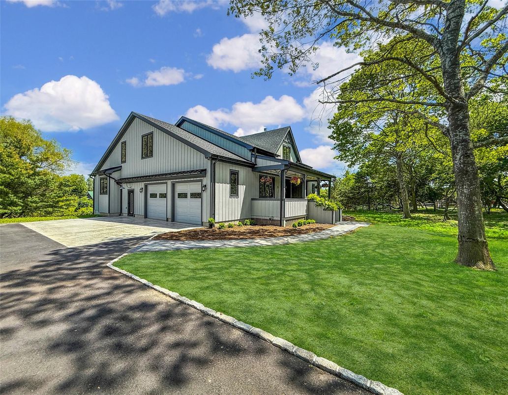 Attached, Backyard, Exterior, Facade, Farmhouse