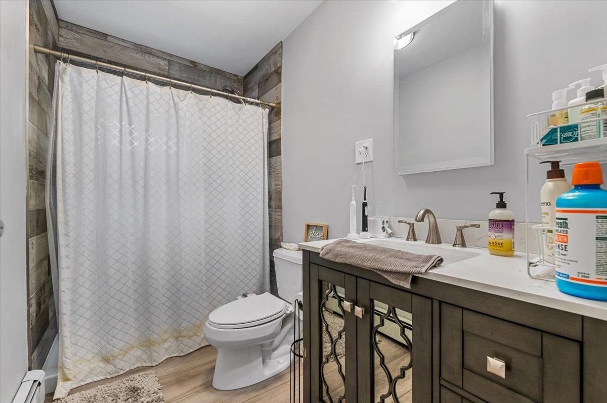 Bathroom, Interior, Wood Texture Flooring