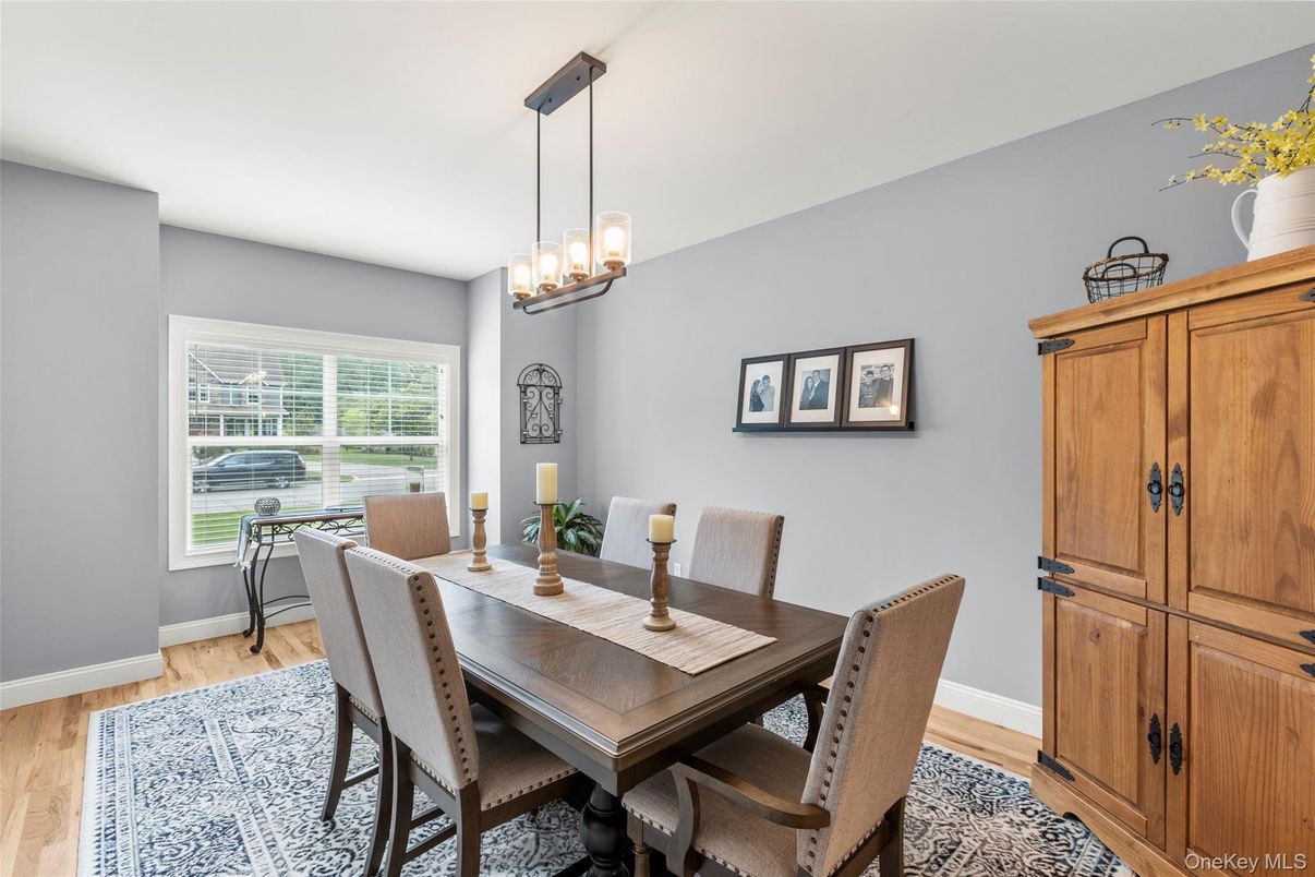 Chandelier, Dining room, Interior, Pendant Lights, Wood Texture Flooring