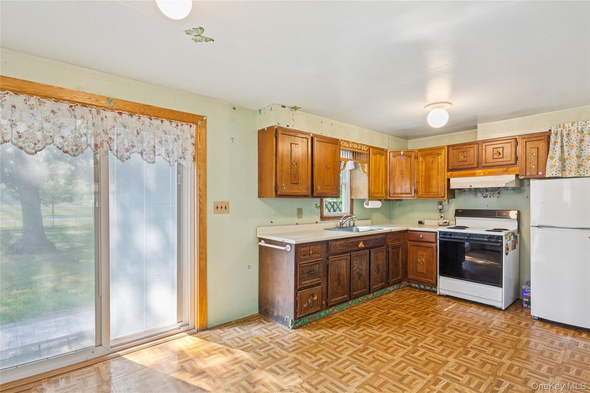 Interior, Kitchen, Wood Texture Flooring