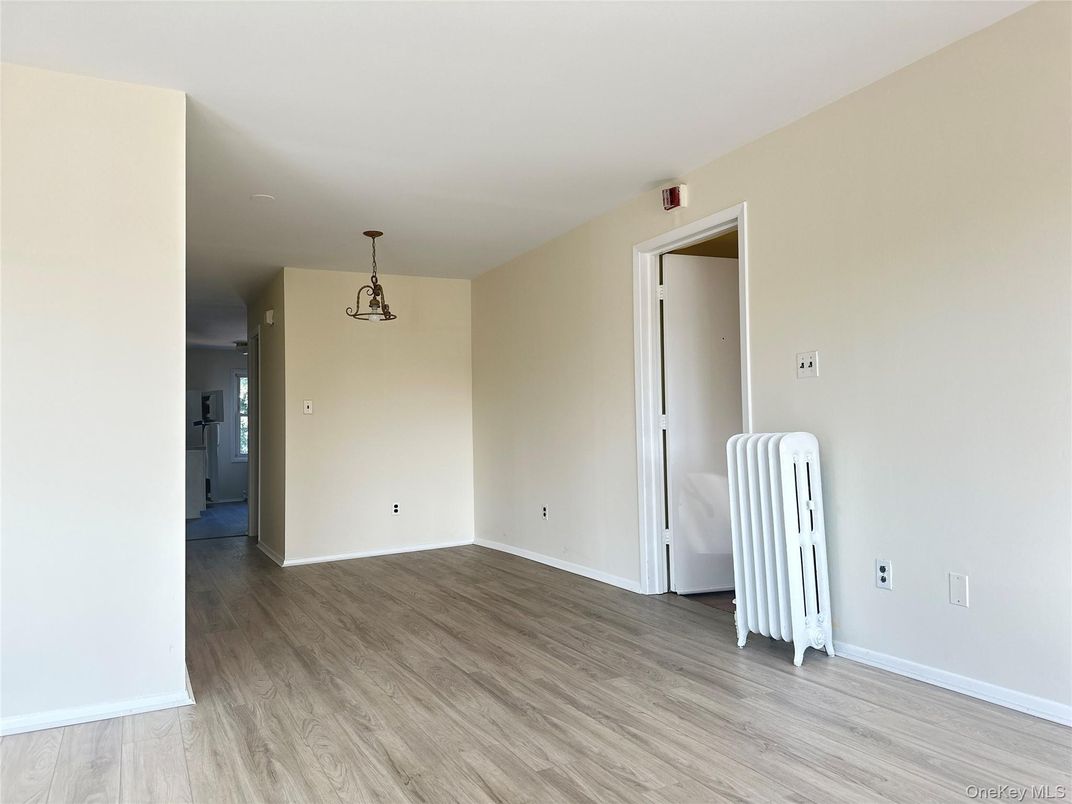 Empty room, Interior, Pendant Lights, Wood Texture Flooring