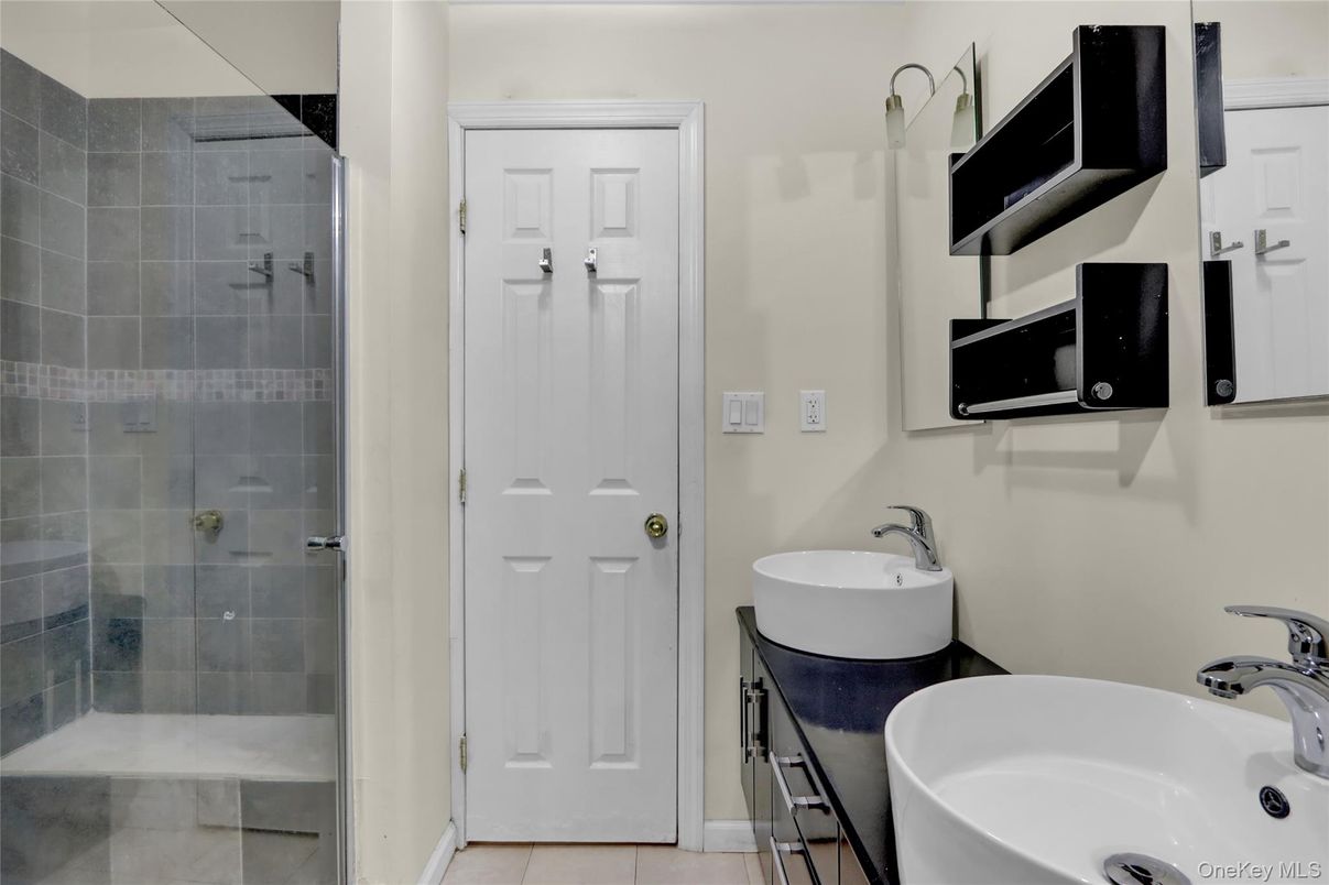 Bathroom, Dual Sink Vanities, Glass Shower, Interior