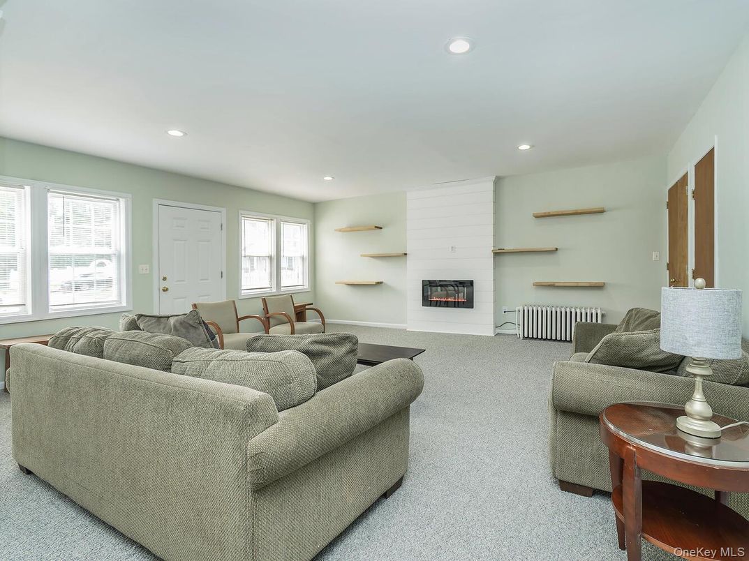 Fireplace, Interior, Living room, Recessed Lighting