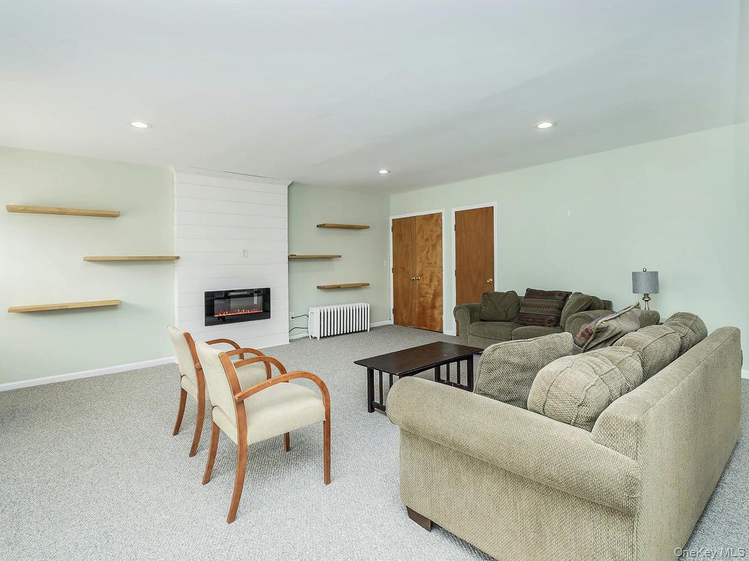 Fireplace, Interior, Living room, Recessed Lighting