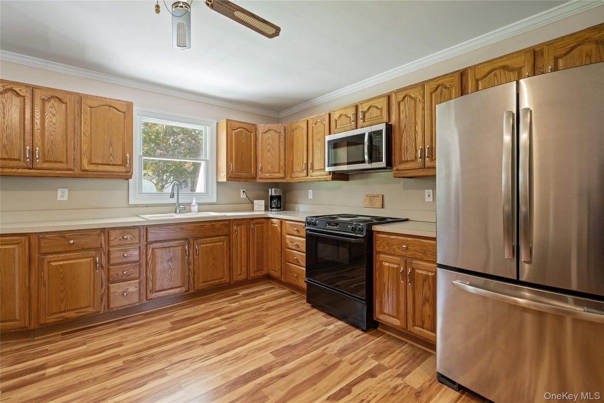 Interior, Kitchen, Wood Texture Flooring